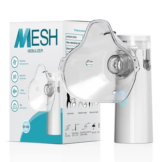 Máquina Nebulizadora Portátil Inalador Nebulizador Adulto Infantil Silencioso dibea