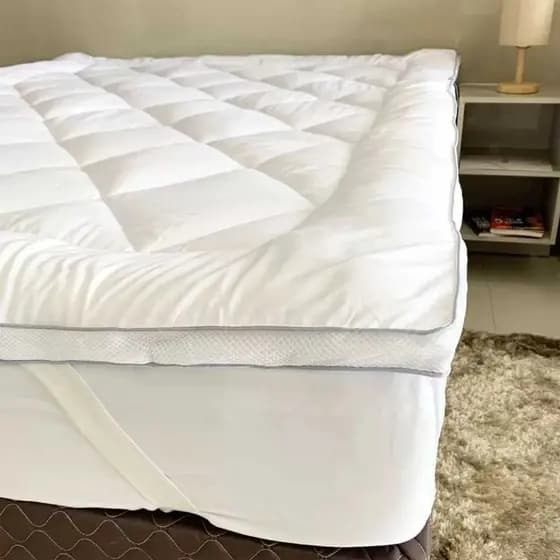 Pillow Top Cama Appel Toque de Plumas Diamond Protetor de Colchão