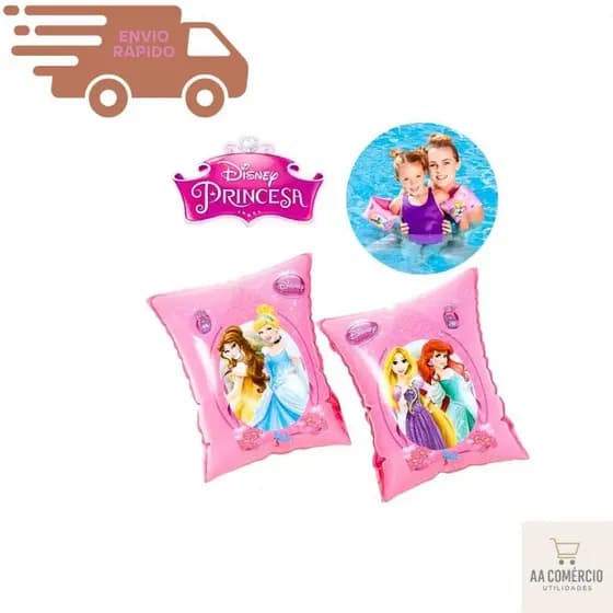 Boia De Braço Para Menina Princesas Disney Boia De Piscina