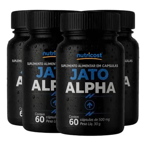 4 Jato Alpha Suplemento Alimentar 60 Cápsulas