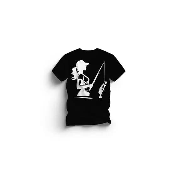 Camiseta Feminina Pesca Pescaria Agro Bruta T-Shirt Streetwear Mulher