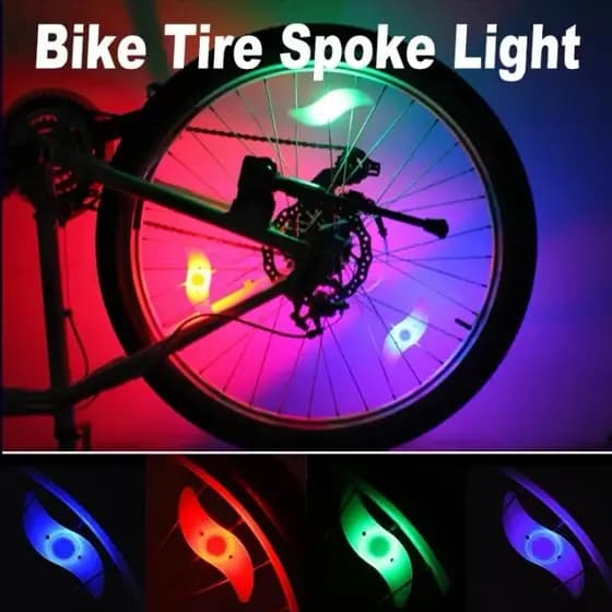 Bicicleta De Estrada Colorida Luz De Roda À Prova D'água MTB Led Neon Light Com Acessórios De Bateria