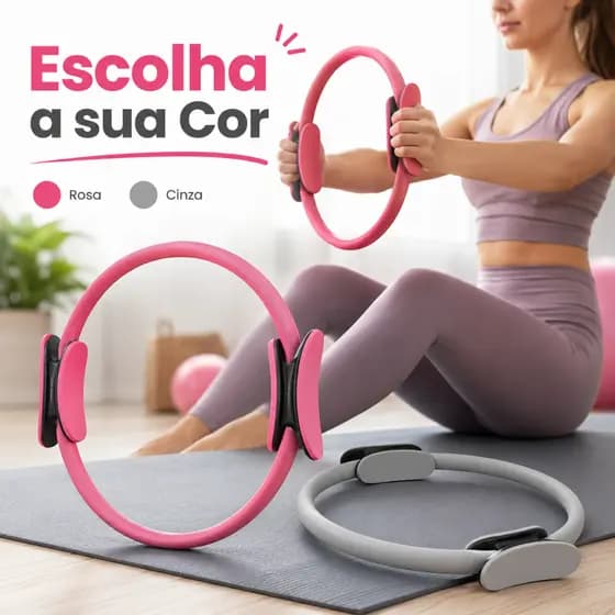 Anel de Pilates Círculo Yoga Tonificador Flexível Funcional Fisioterapia Pilates MIG Reabilitação