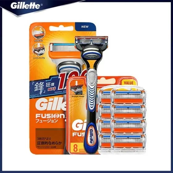 8 pcs Geely FUSION 5 Barbeador Manual Masculino De Segurança Facial Barbear Depilação geral