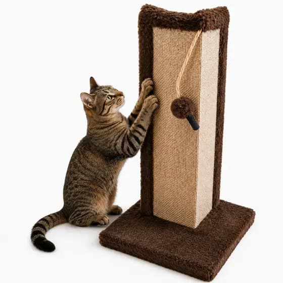 Arranhador Grande Para Gato Sisal Protetor De Canto De Sofá e Cama Com Bolinha