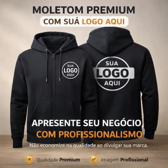 BLUSA MOLETOM C/ZIPER PERSONALIZADO MASCULINO E FEMNINO C/BOLSO SUPER CONFORTÁVEL ULTRA QUALIDADE