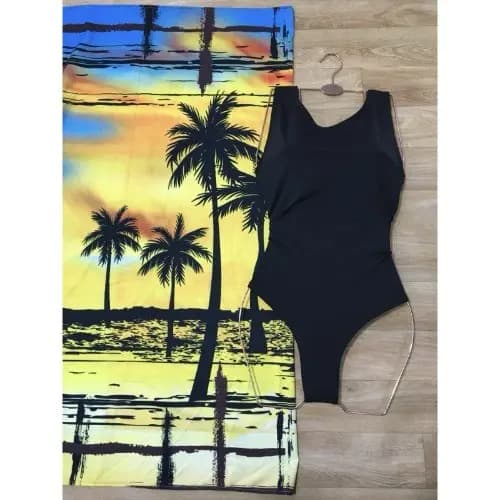Body Feminino com Canga Leve - Look Praia e Piscina