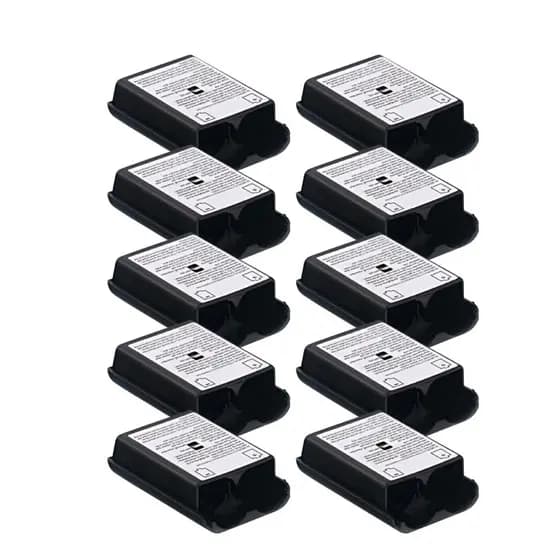 10 Suporte Capa Traseira Bateria Tampa Pilha Para Controle Xbox 360 Preto Branco