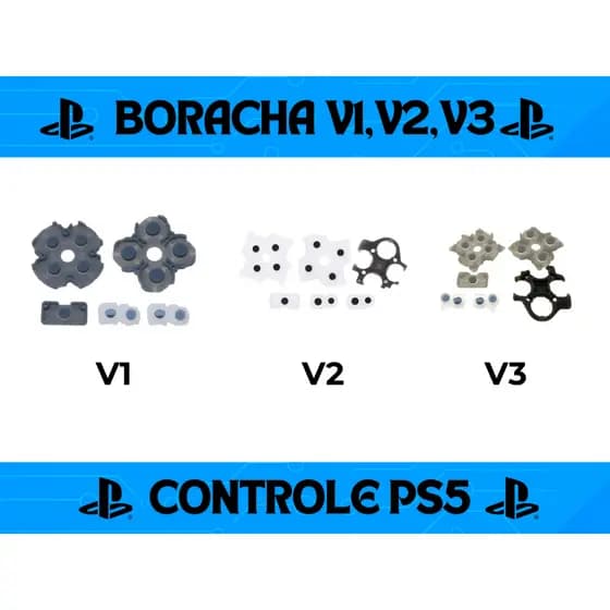 Borrachas Dos Botão Condutivas Para Controle Dualsense Ps5
