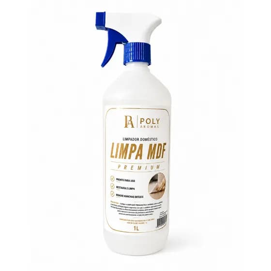 Limpa Móveis MDF Premium 1 Litro C/ Válvula Pronto Para Uso PolyAromas