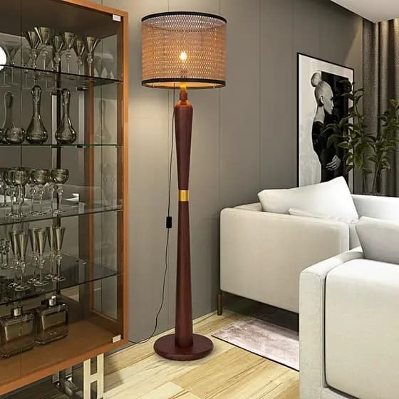 Luminária de Piso Abajur Modernidade Sala Luxo Design Acabamento Premium
