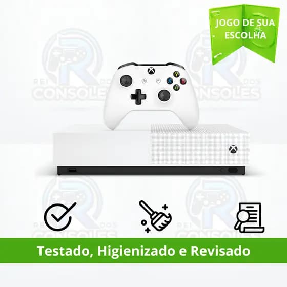Xbox One S Vídeo Game 500GB ou 1TB + 1 ou 2 Controles + Jogo + Nota + Garantia