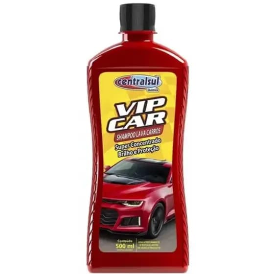 Shampoo Lava Auto VIP Car 500ml –Limpeza Eficaz Proteção e Brilho Duradouro para Pintura Automotiva