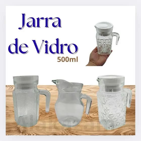 Jarra de Vidro para Suco e Agua 500 Ml