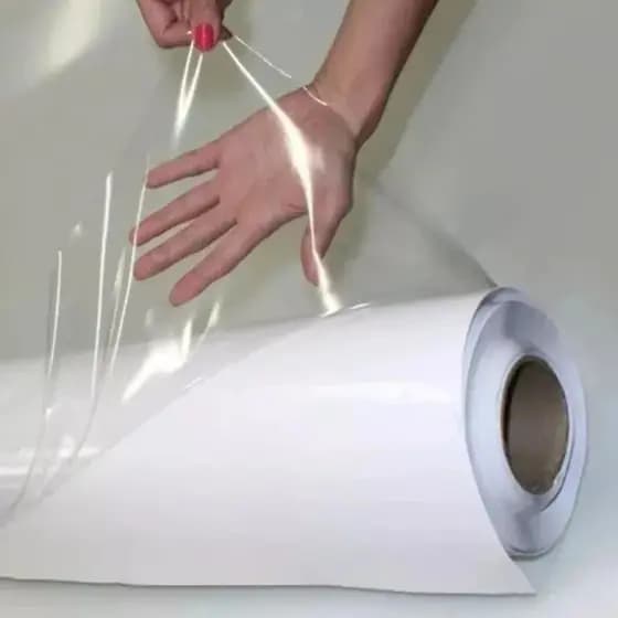 Adesivo Vinil Cristal Transparente P/ Envelopamento Automotivo Moto Impressão Etiqueta Plástico 10m