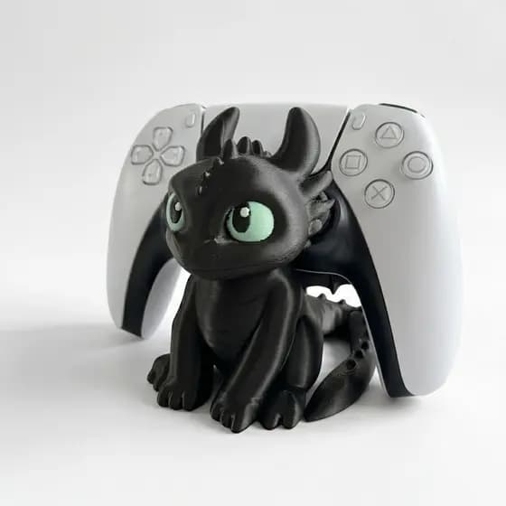 Suporte Controle PS5 Xbox Switch Dragao Banguela Furia Da Noite Geek Gamer Decorativo Premium