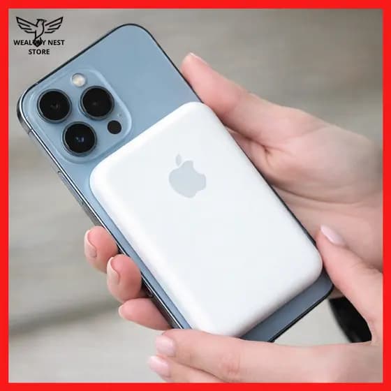 Carregador Portátil PowerBank Por Indução Para Iphone 11 12 13 14 15 16 17 PRO MAX