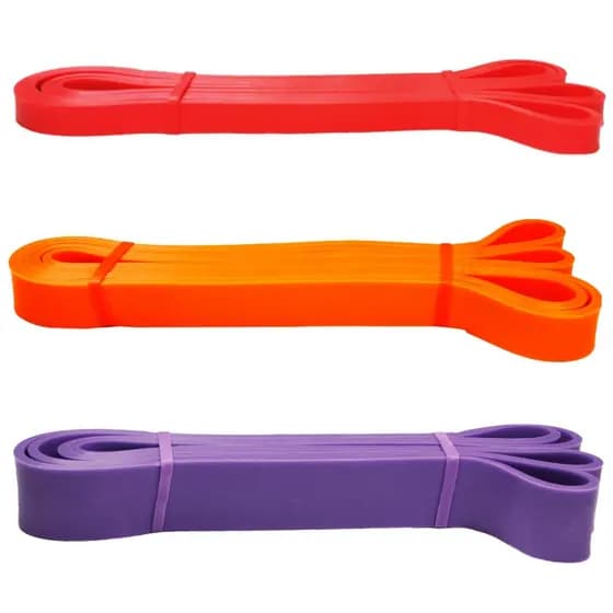 Kit Musculação Crossfit Super Band 3 Intensidade Leve Médio E Forte Elástico