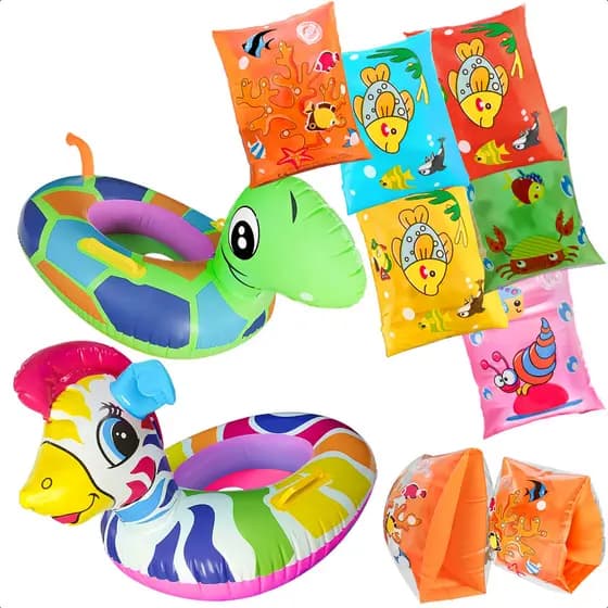 Boia Infantil Piscina Praia Boia De Braço Infantil Kit
