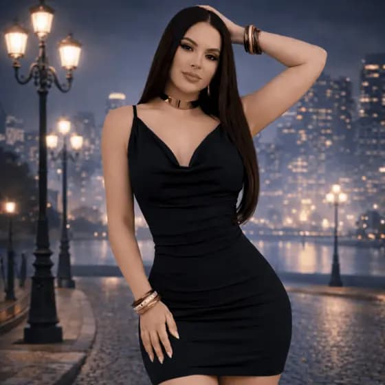 Vestido Feminino Luxo Minimalista Visual Poderoso para Festas e Noites Look Confortável Moderno