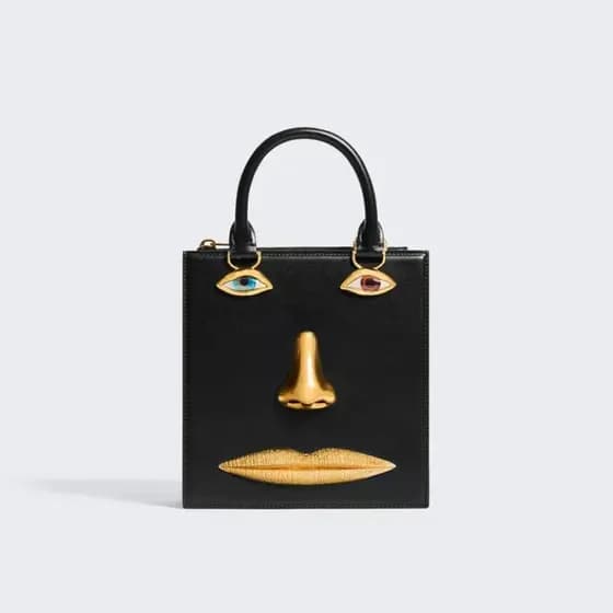 Mini Bolsa Facial Feminina De Couro Preto , Marcas De Luxo , Joias , Alça De Ombro , Bolsas Crossbody