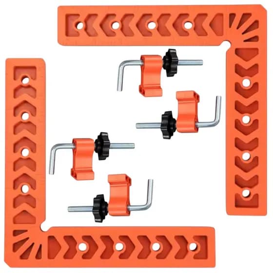 Kit 2 Sargentos Esquadro Angular 90° Grampo De Canto 10 X 10