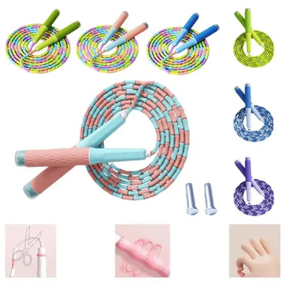 Corda Pular Segmentada Ajustável Jump Rope Freestyle, Treino Fitness Profissional para Emagrecimento e Crossfit em Casa