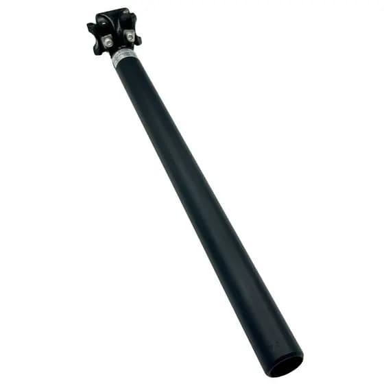 Canote Selim Bike Zomm 27,2 x 350mm Extra reforçado com Carrinho Preto Aluminío