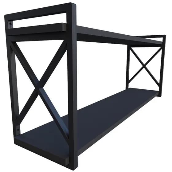 Prateleira Estilo Industrial Modelo Elegante 20X60CM em MDF