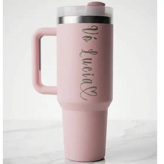 Copo Térmico 1200ml - Personalização a Laser - Nome - Logo - Time