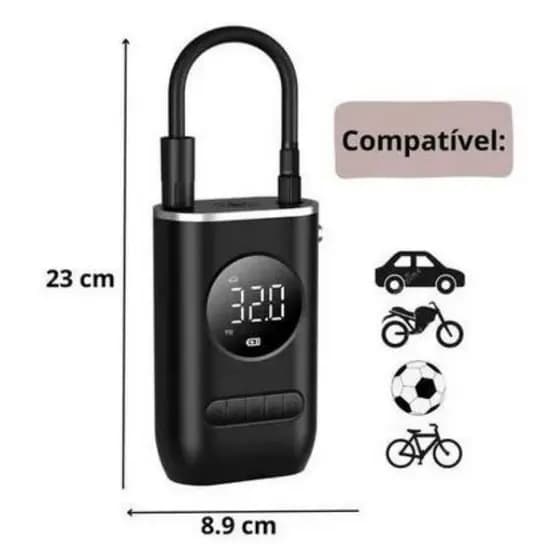 Mini compressor de ar de Encher Pneu Portátil para Carro e Bicicleta *Pequenas avrias