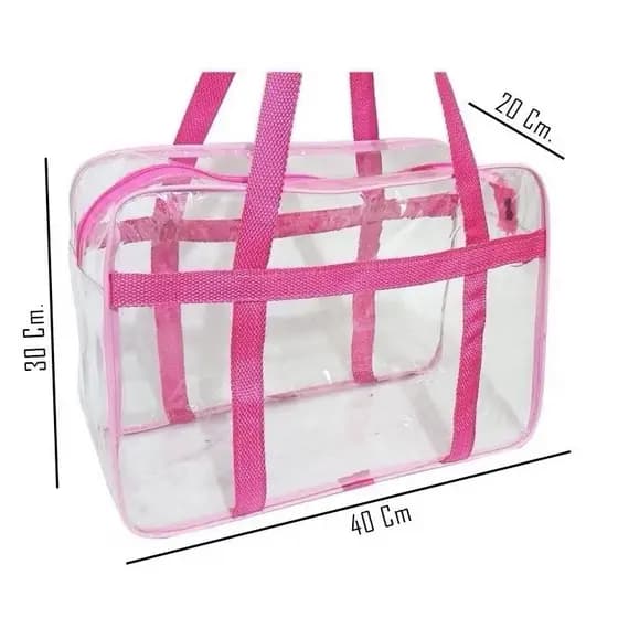 Bolsa Malote Transparente Moda Praia, Piscina, Viagem Grande ENVIO INMEDIATO