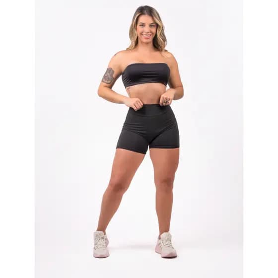 Bermuda Legging Feminino Suplex Cintura Alta Academia Yoga Ciclismo Zero Transparência