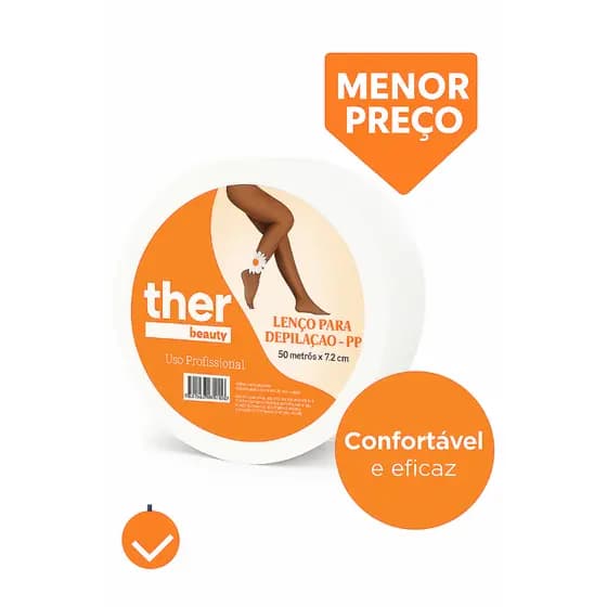 Papel Perlon Lenço Para Depilação 7,3cm x 50m Rolo Gramatura 80 – Estética Profissional