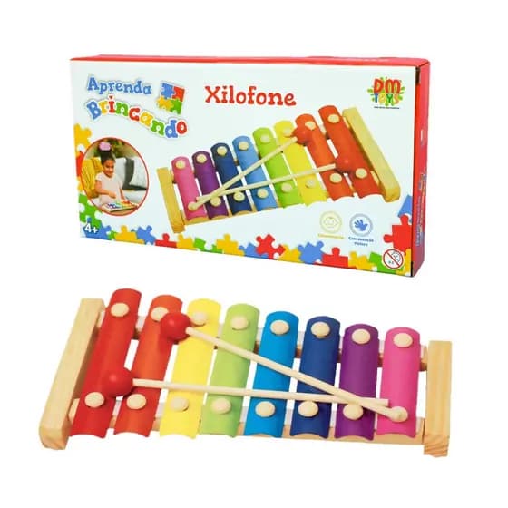 Xilofone Musical Brinquedo Educativo Coordenação Infantil