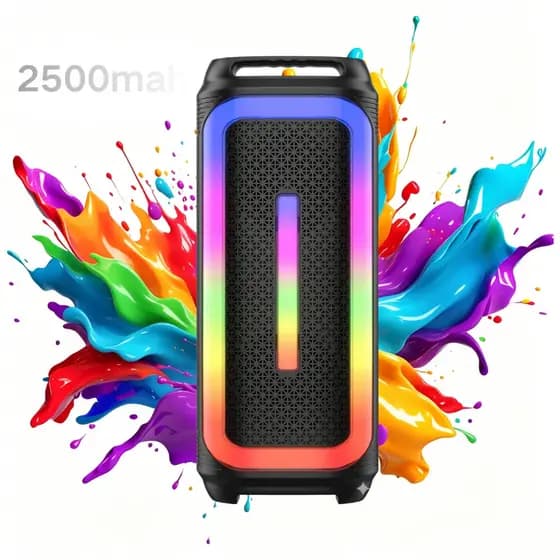 Caixa de Som Portátil Sing-E ZQS42102W Alto Potência 20W Bateria 2500mAh