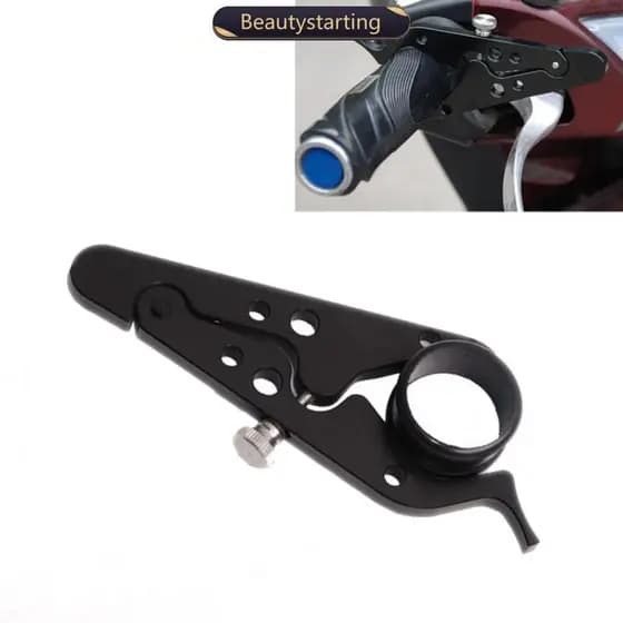 Controle de Velocidade Universal para Motocicleta CNC, Trava do Acelerador, Suporte de Apoio para Punho, Preto H6Y6