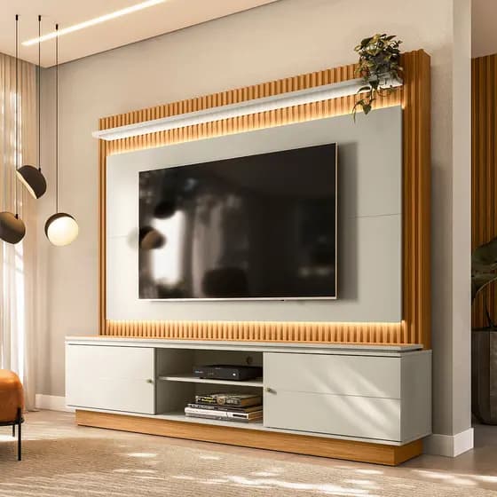 Estante Home com Fita de LED Guararapes Linea Brasil
