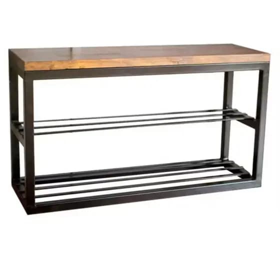 Banco Sapateira 80cm Estilo Industrial Reforçado