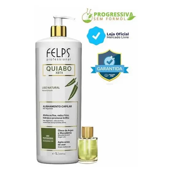 Felps Progressiva De Quiabo Xbtx Okra Complexo Selante 1 L
