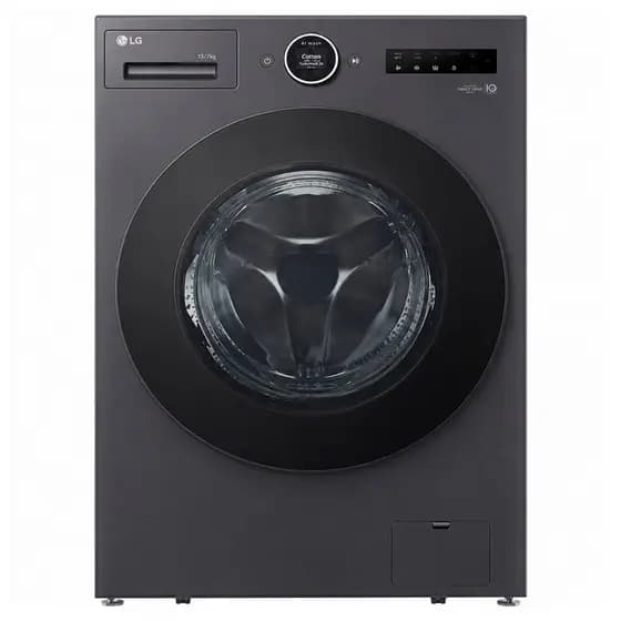 Lava e Seca LG Smart 18 kg IA Black Inox WD18GNTS6B