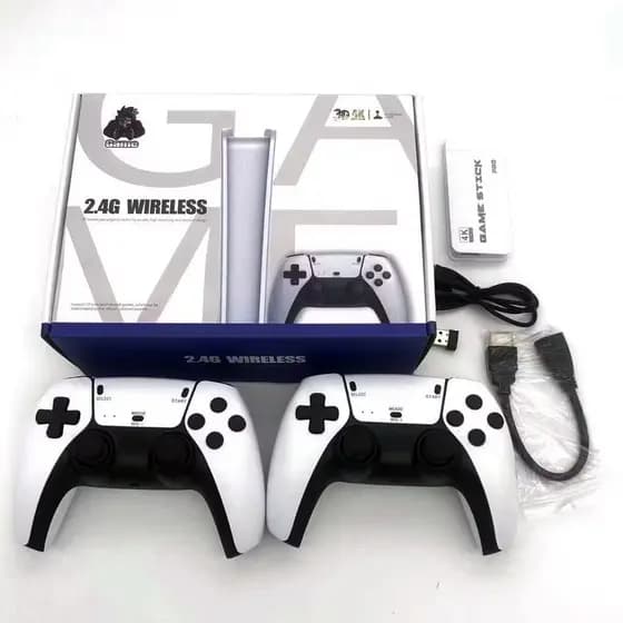 GameStick Retrô M15 PRO 4K Lançamento 64GB 20 mil Jogos Retrô Clássicos 2 Controles Sem Fio alex