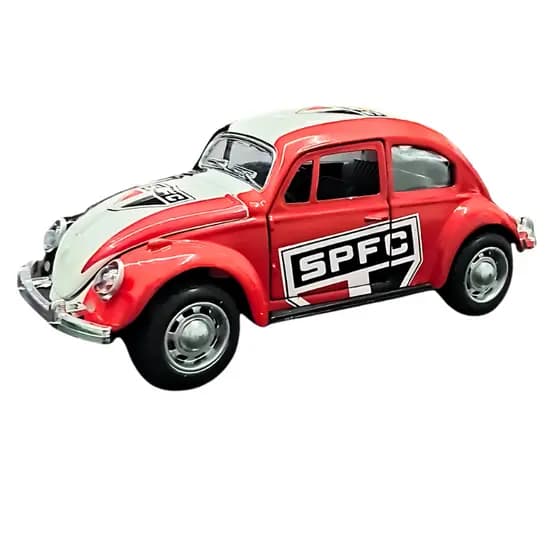 Carrinho Miniatura Fusca São Paulo Detalhes Realista Portas Abertas Ideal para Presentes e Coleções