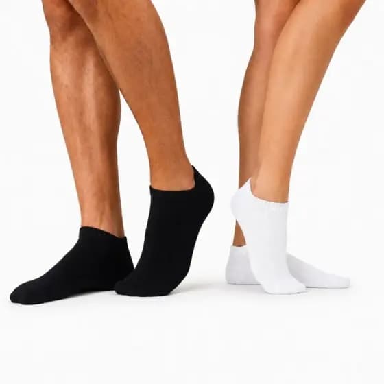 Kit até 12 pares de meias Soquete Inissex Meias Brancas Meias escolar Meias de academia Meias Crossfit Meias Preta