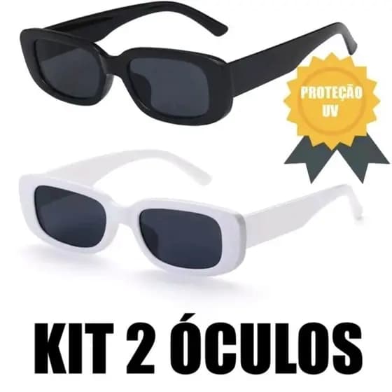 Kit de 2 Óculos de Sol Vintage | Estilo Antigo e Moda ao Alcance
