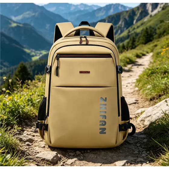 Mochila Resistente com 4 Zíperes e Compartimento para Notebook