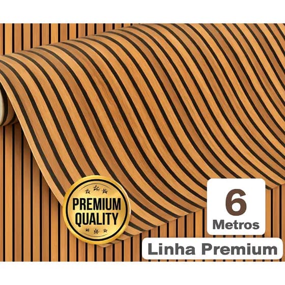 Papel de Parede Ripado 5 Metros lavável a prova d'água para casa salão de beleza escritórios adesivo vinil vinilico