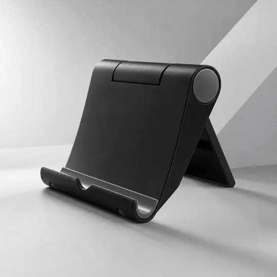 Suporte de Celular e Tablet Base De Mesa Preto