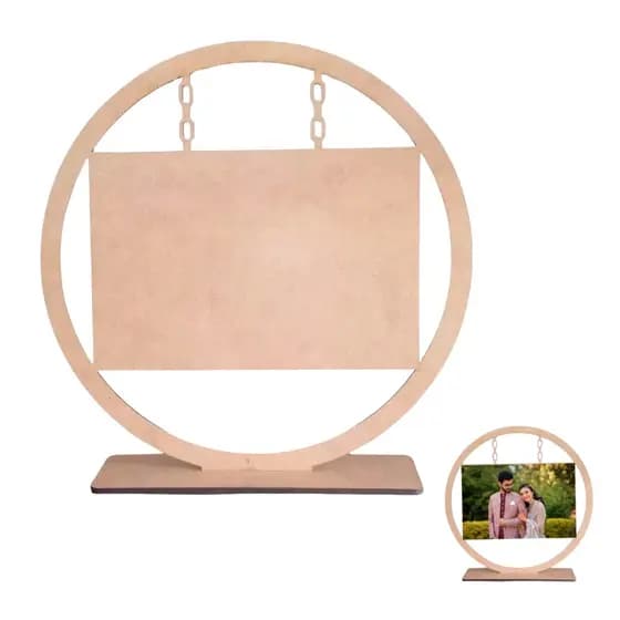 Kit Porta Retrato em MDF Cru para Foto 10x15 Ideal para Lembrancinhas de Festa Casamento Aniversário Decoração