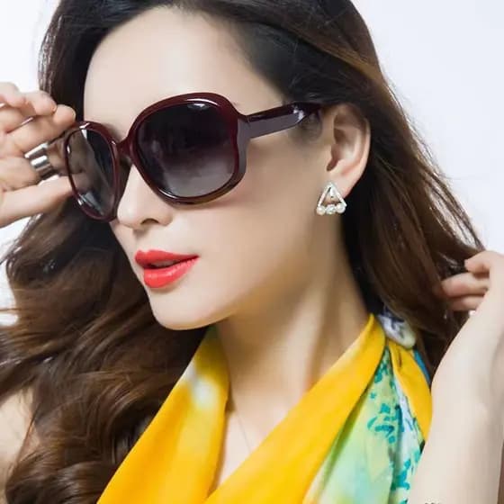 Novos óculos de sol femininos, estilo de celebridade, óculos de sol retrô para rosto redondo, óculos de sol personalizad